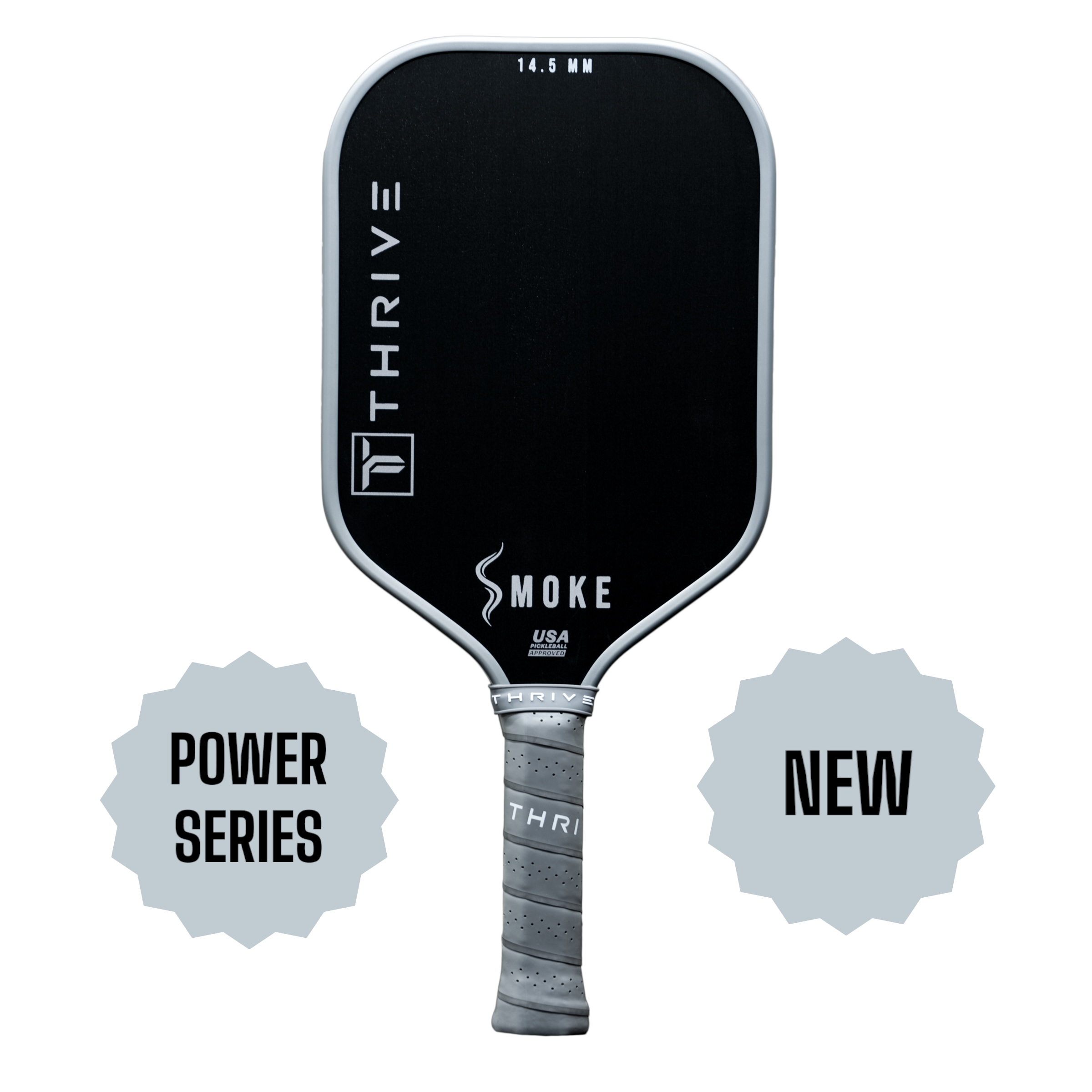 SMOKE 14.5 MM (POWER SERIES) Includes head cover, lead weights, paddle eraser, key chain, sticker, and weight card. (RECOMMENDED SWING WEIGHT *120*)