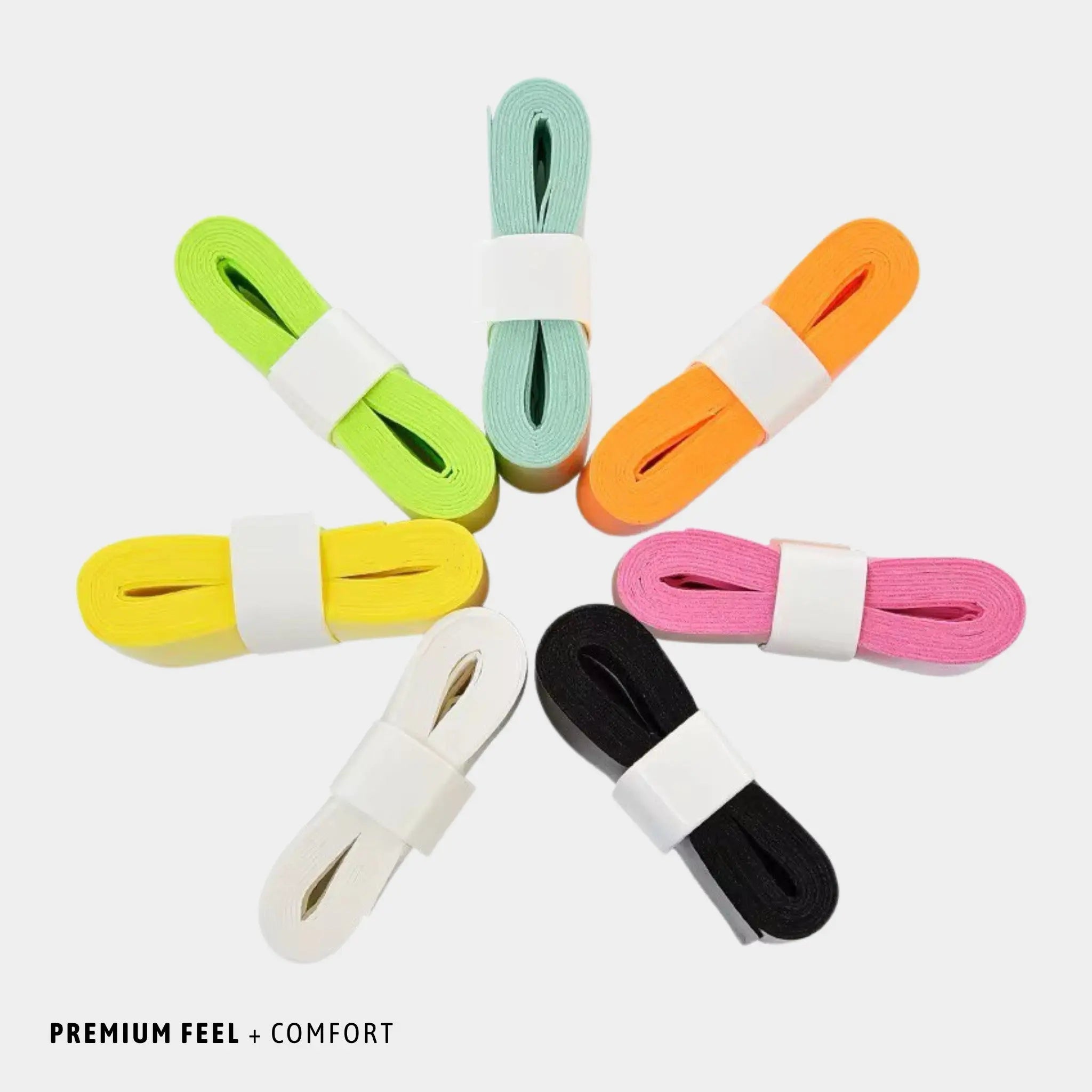 WrapGrip Premium Pickleball Paddle Grip Overgrip Wrap 8-Pack Assorted Colors