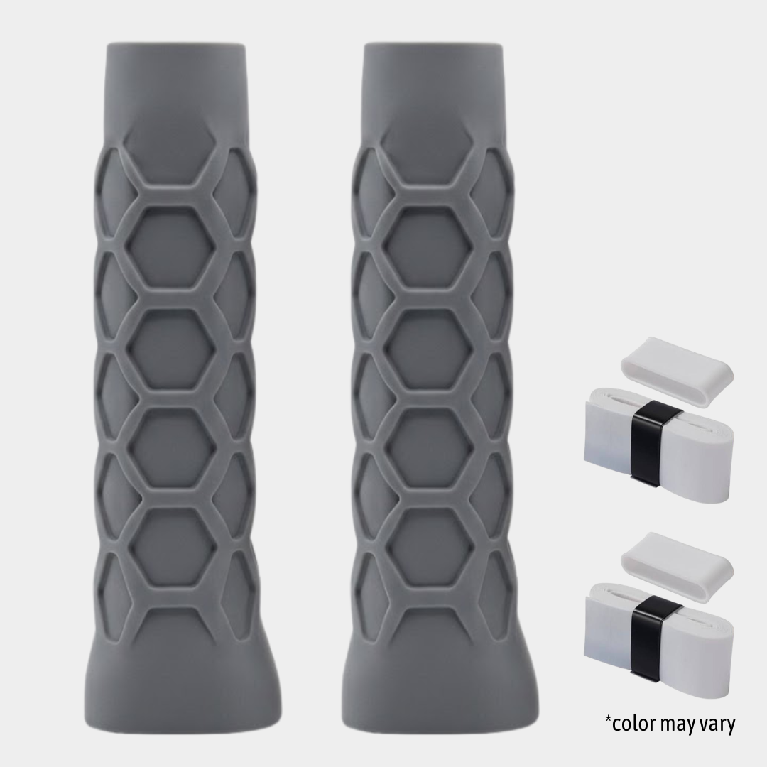 HEXXO Pickleball Paddle Grip – Ergonomic Hex Undergrip for Control & Comfort, Shock Absorbing, Anti-Slip Handle Grip, Fits All Paddles, Use with Overgrip 2 Pack