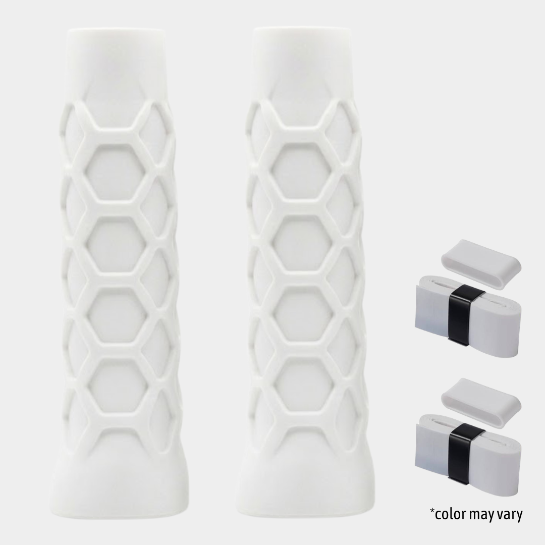 HEXXO Pickleball Paddle Grip – Ergonomic Hex Undergrip for Control & Comfort, Shock Absorbing, Anti-Slip Handle Grip, Fits All Paddles, Use with Overgrip 2 Pack