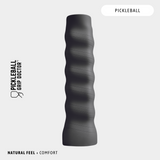 Black pickleball grip on a light gray background with 'Pickleball Grip Doctor' branding.